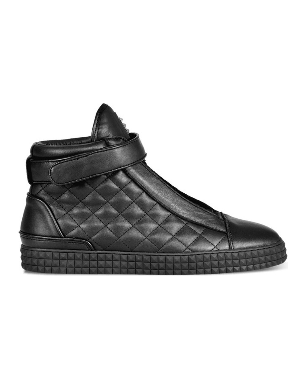 SSD-DSSR Midtop Diamond Stitched Black side profile