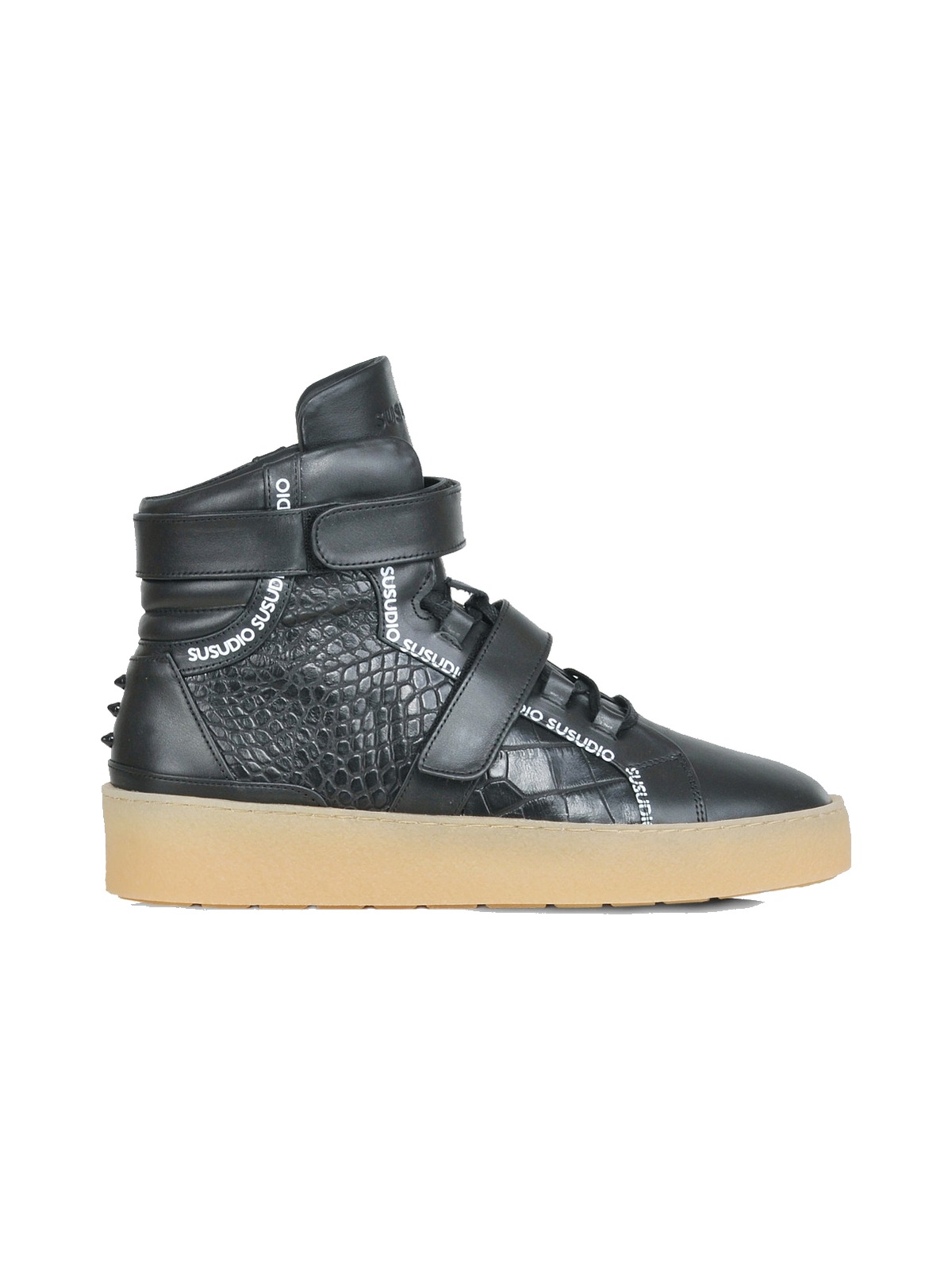 SSD-HSSR High top croco sneakers — beeld 1