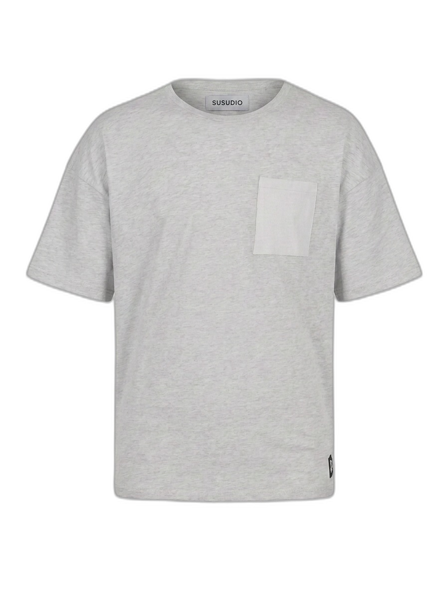 SSD-615 Leather Pocket Tee — vooraanzicht