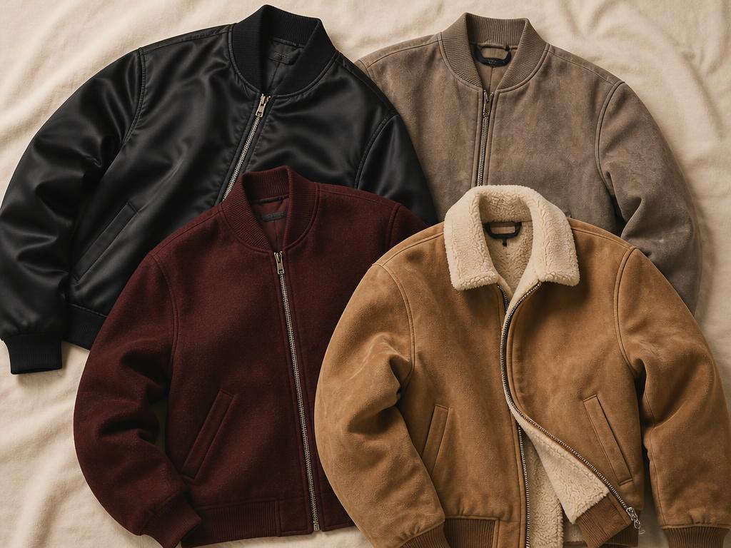 The Men's Bomber Jacket Guide: Satin, Suede, Wool and Shearling