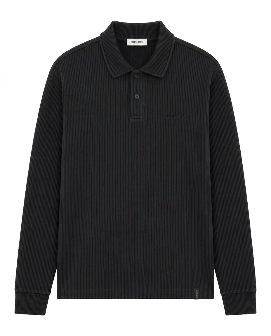 SSD-916 Ribbed Polo Longsleeve