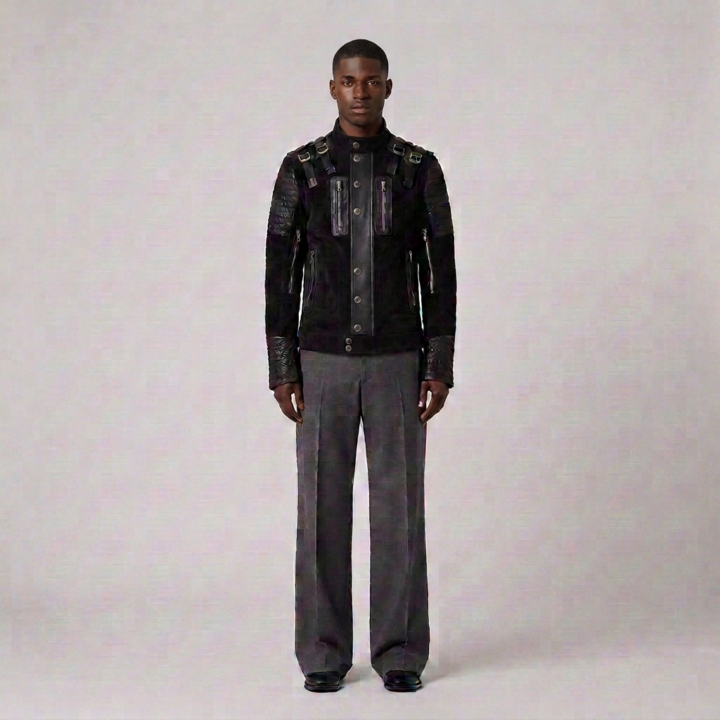 SSD-271 Impact Jacket Suede Patched in black