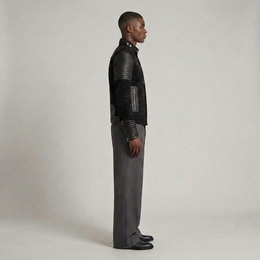 SSD-271 Impact Jacket Suede Patched in black