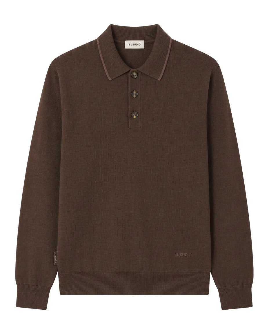 SSD-914 Knit Polo Longsleeve