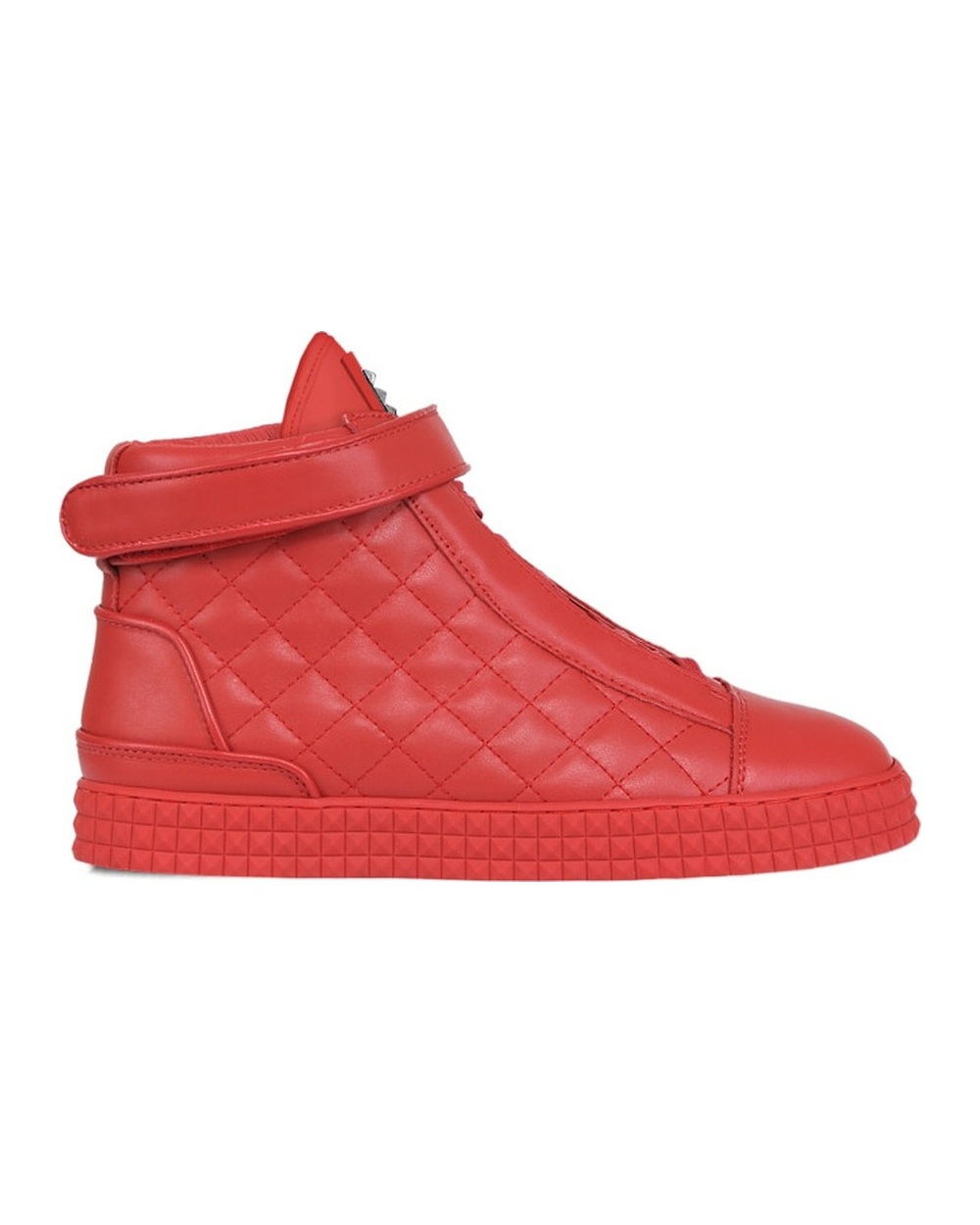 SSD-DSSR Midtop Diamond Stitched Red side profile
