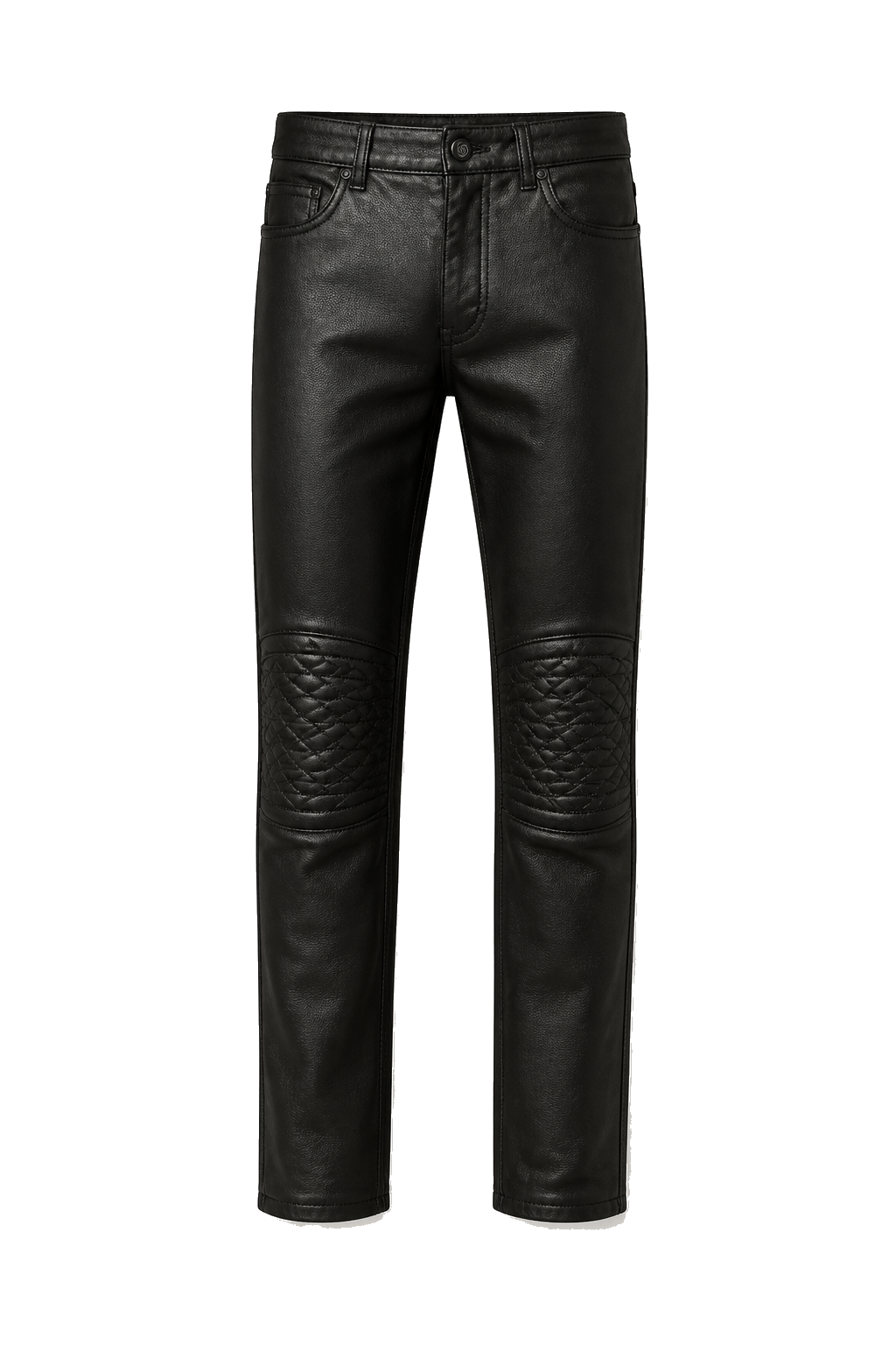 SSD-648 Leather Stretched Biker Pants — front view