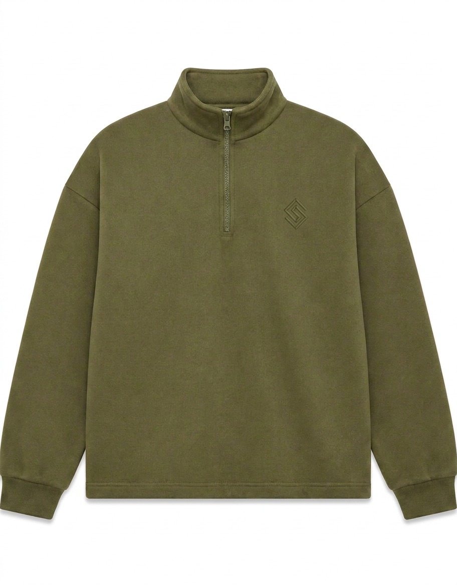 SSD-924 Half-Zip Training Top Moss Olive