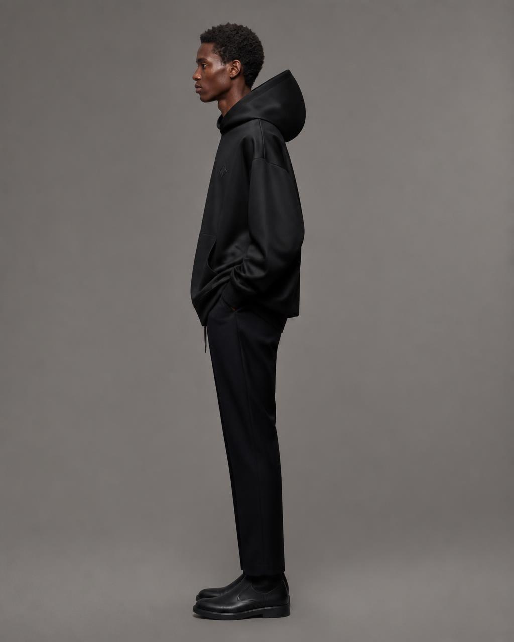 SSD-930 Double Hood Hoodie — Model — side