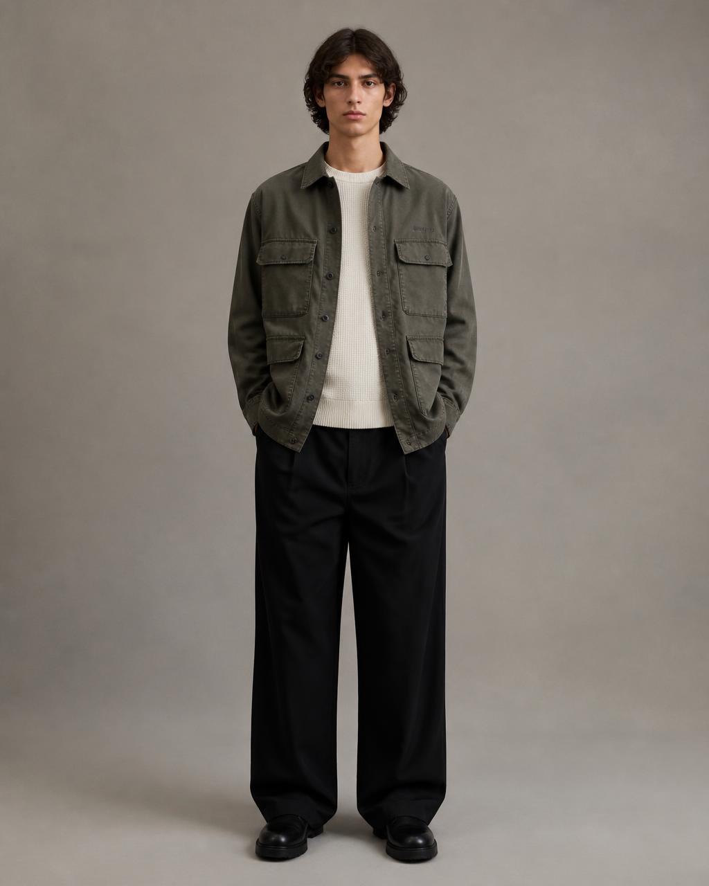 SSD-935 Utility Overshirt — Model — front