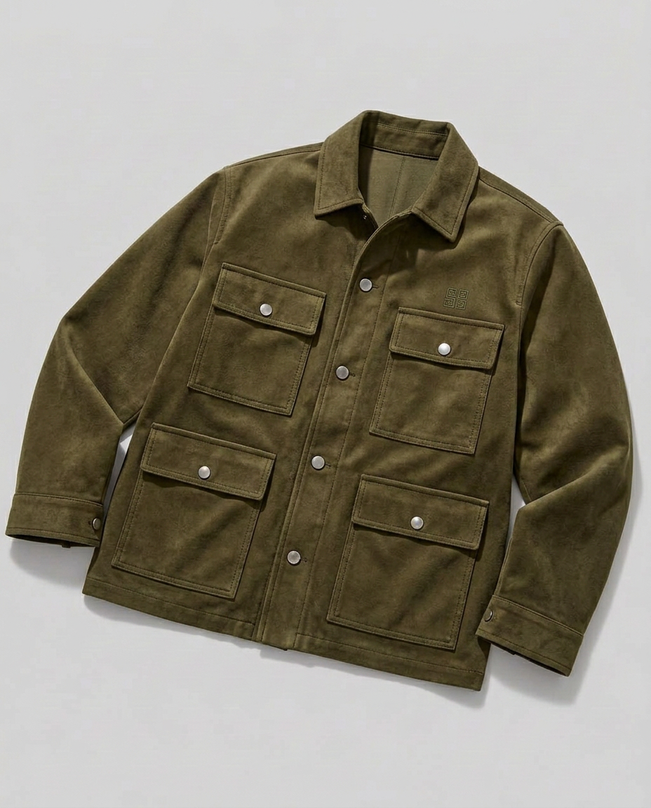 Lined overshirt as a second layer